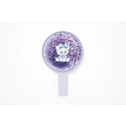 Artbox Glitter Round Hand Mirror Violet Bichon