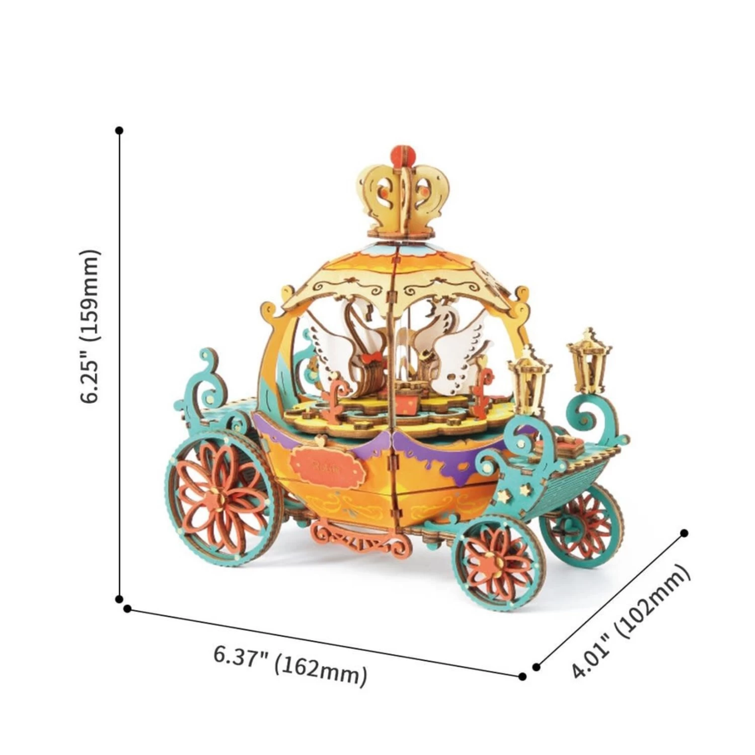 Music Box AM41 Pumpkin Carriage - Image 3