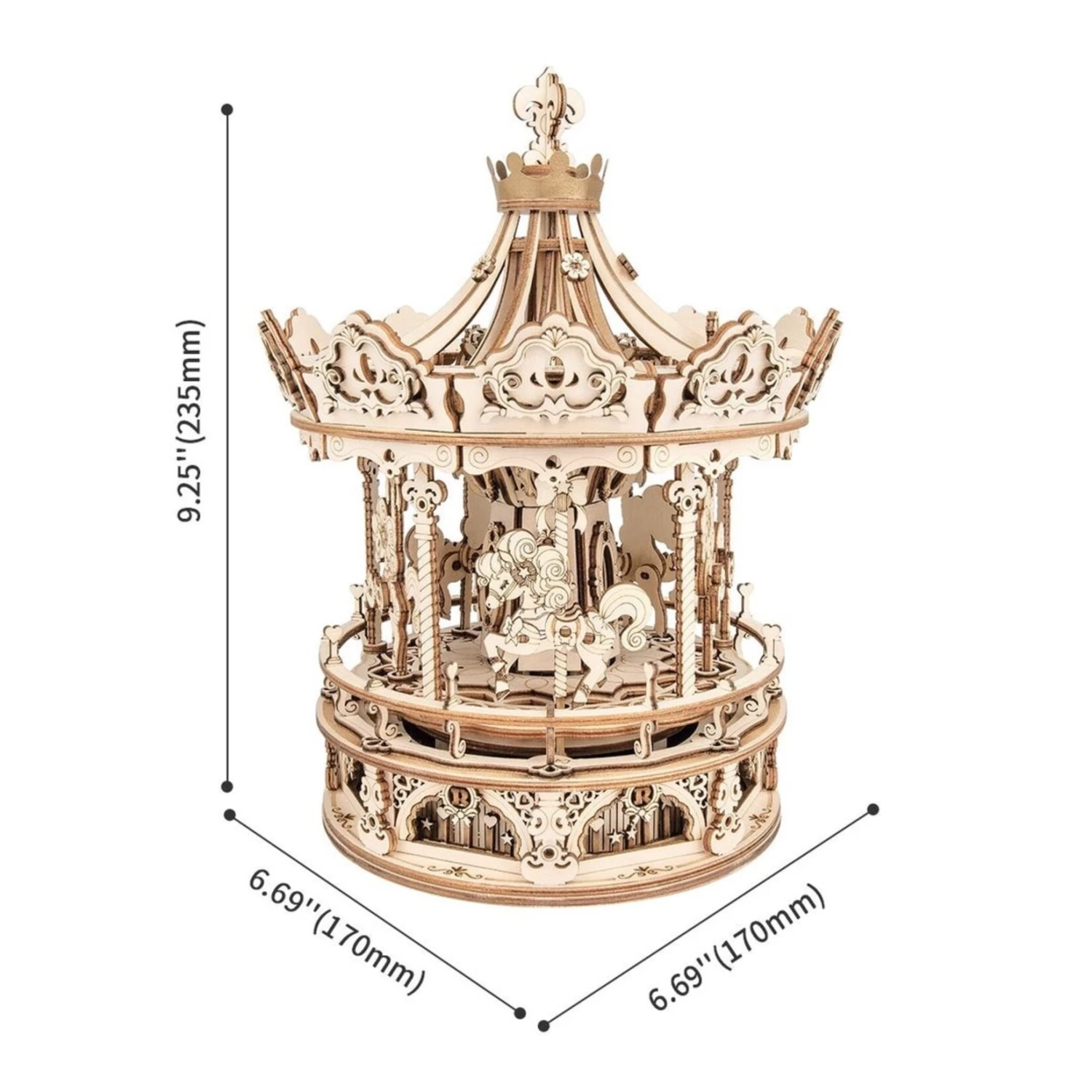 ROKR Music Box AMK62 Romantic Carousel - Image 4