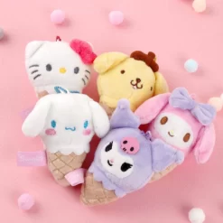 Sanrio Ice Cream Plush Keychain My Melody